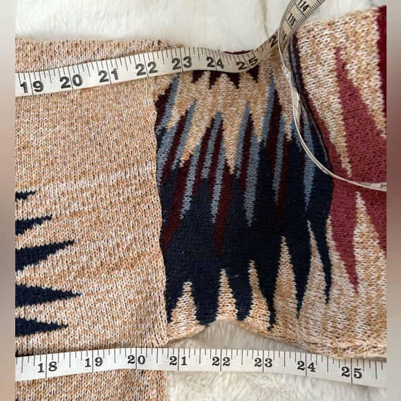 Ann French Aztec Southwestern Print Cardigan pockets, front buttons Sz: Medium - Picture 11 of 12
